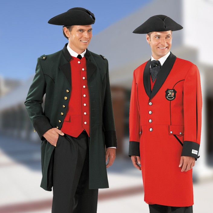 historischer-uniformrock-schwarz-und-rot-mit-dreispitz-705x705,  Historische Uniform