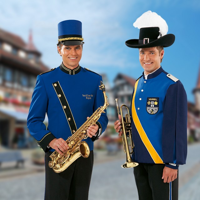 tschako-roalblau-und-musketierhut-640x640,  Tschako roalblau und Musketierhut